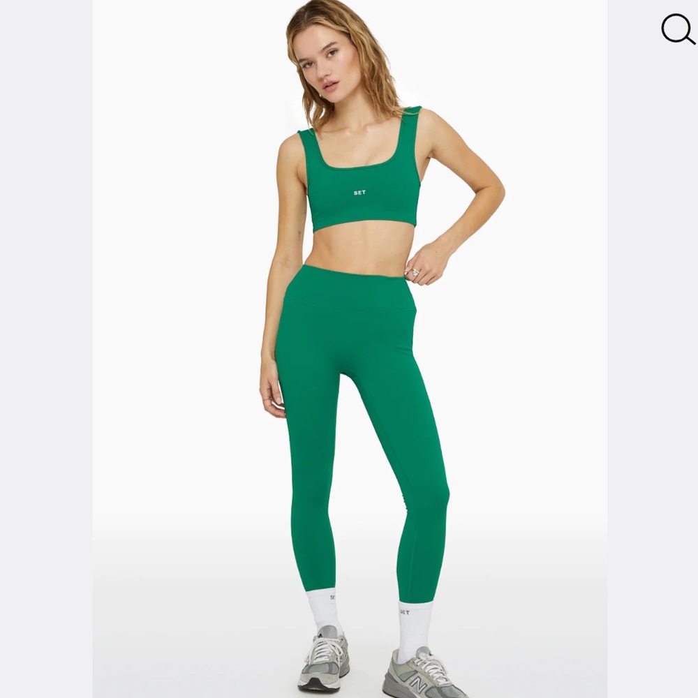 SET ACTIVE Sportbody leggings size XS in palm